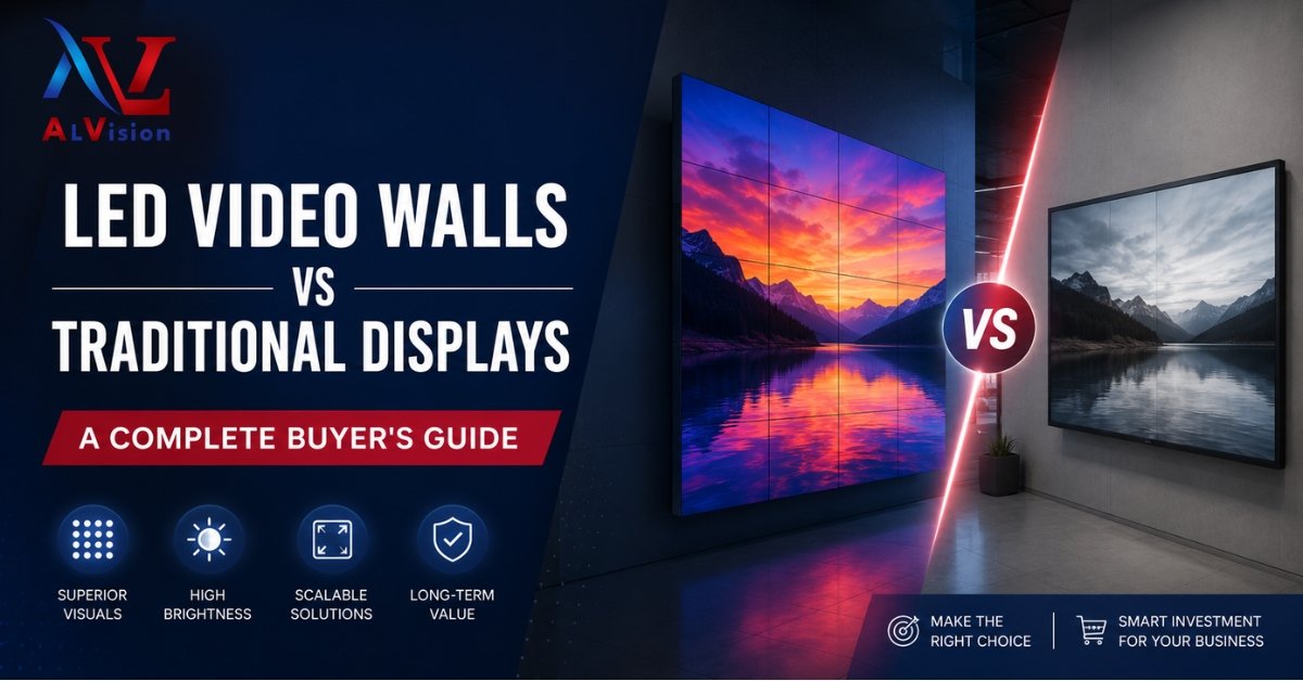 LED Video Walls vs Traditional Displays